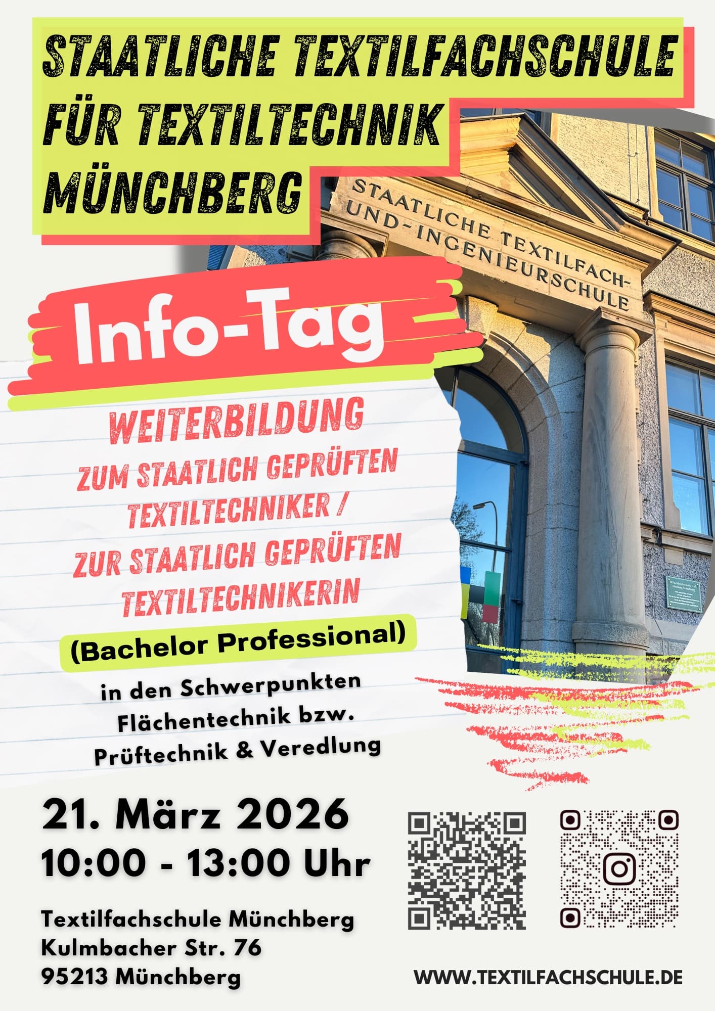 Info-Tag der Textilfachschule